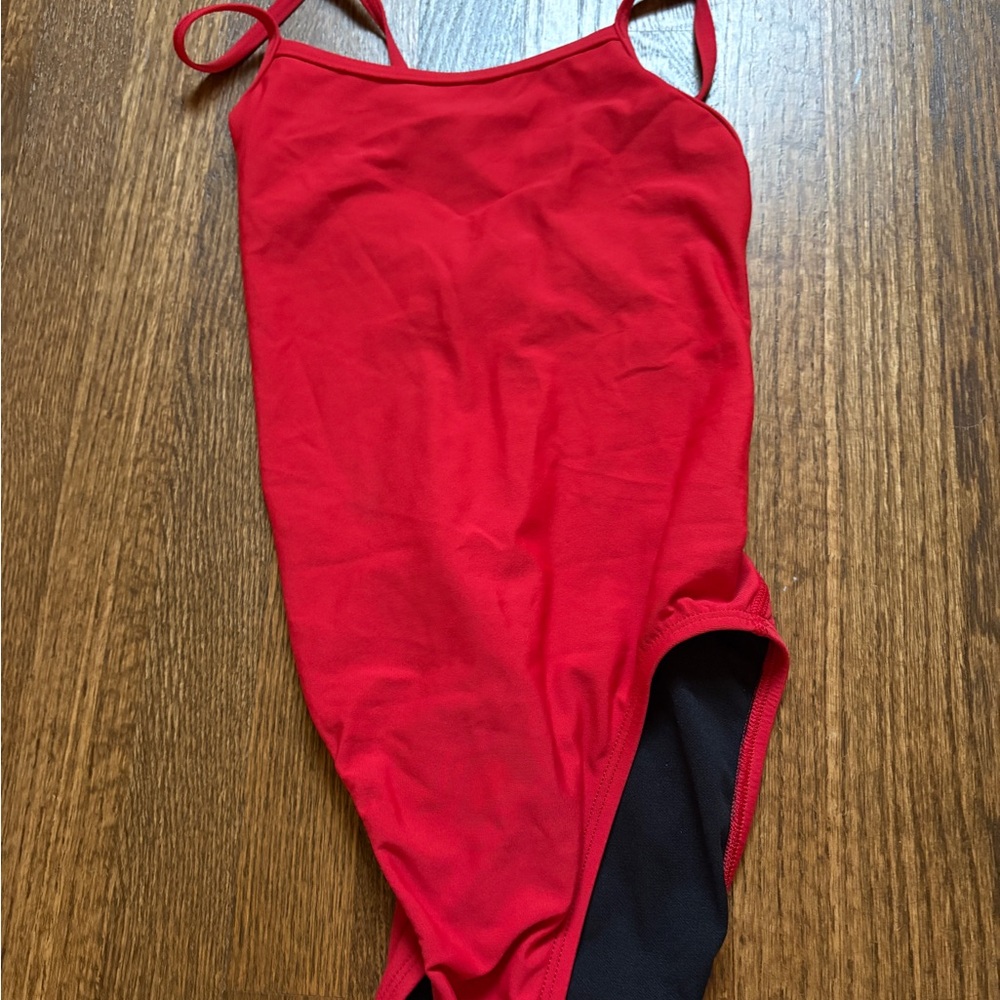 Jolyn Clothing Red and Black Swimsuit